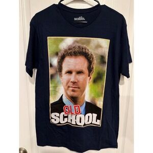 Old School Movie Will Ferrell Frank the Tank Navy Blue Graphic T-Shirt Mens M